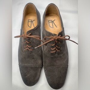 Emanuélle Khanh Paris Suede Shoes | Gray/Brown | EU 42 (US 9) |